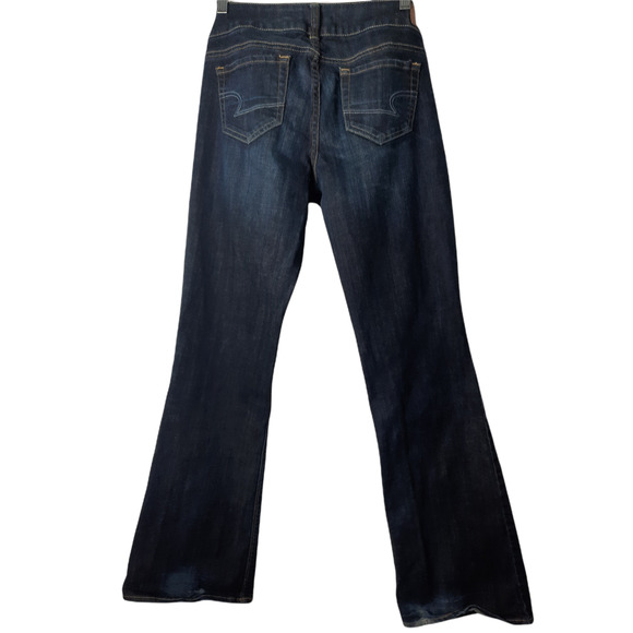 American Eagle Artist Stretch Dark Blue Jeans - Picture 3 of 9